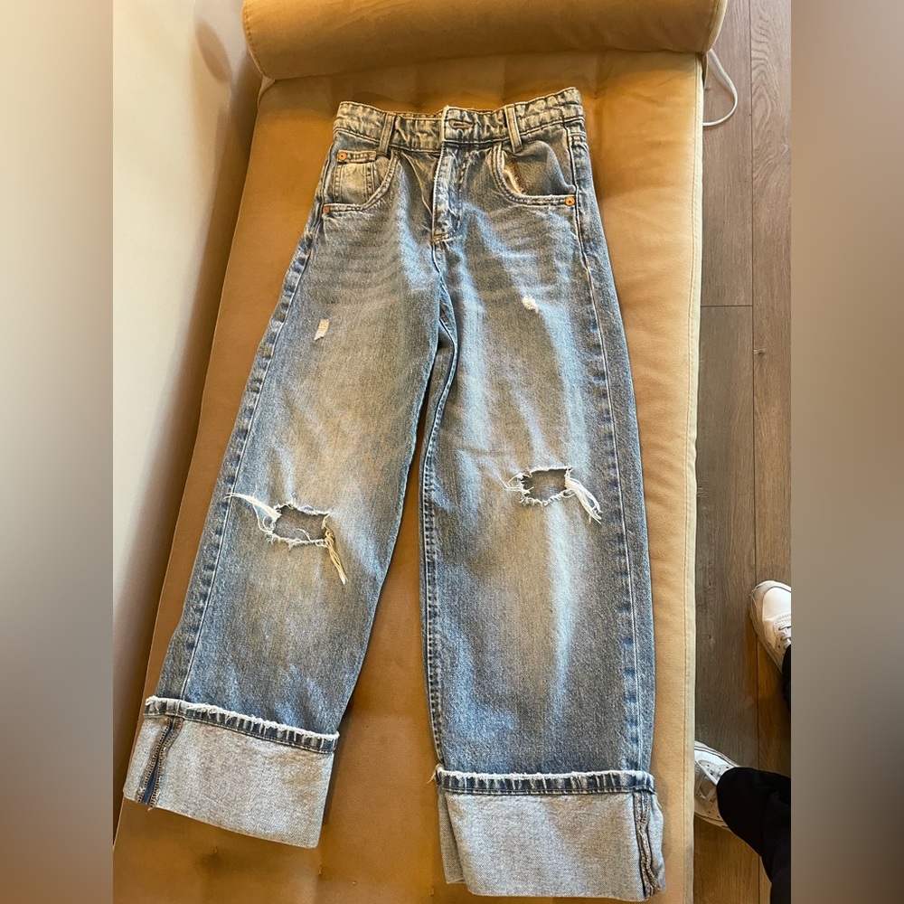 Zara wide leg jeans 10